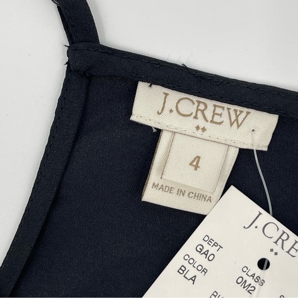 J. Crew Women’s size 4 Black White Racerback Lightweight Blouse tank top NWT - Picture 7 of 7